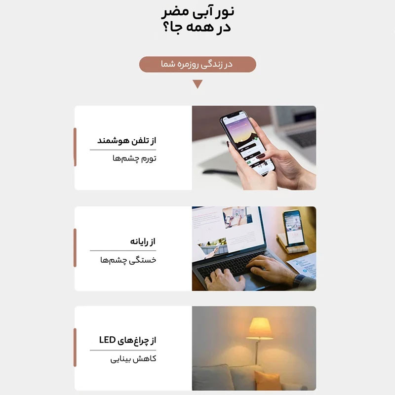 عینک محافظ چشم مدل بلوکات ITA1-Anti Blue Light