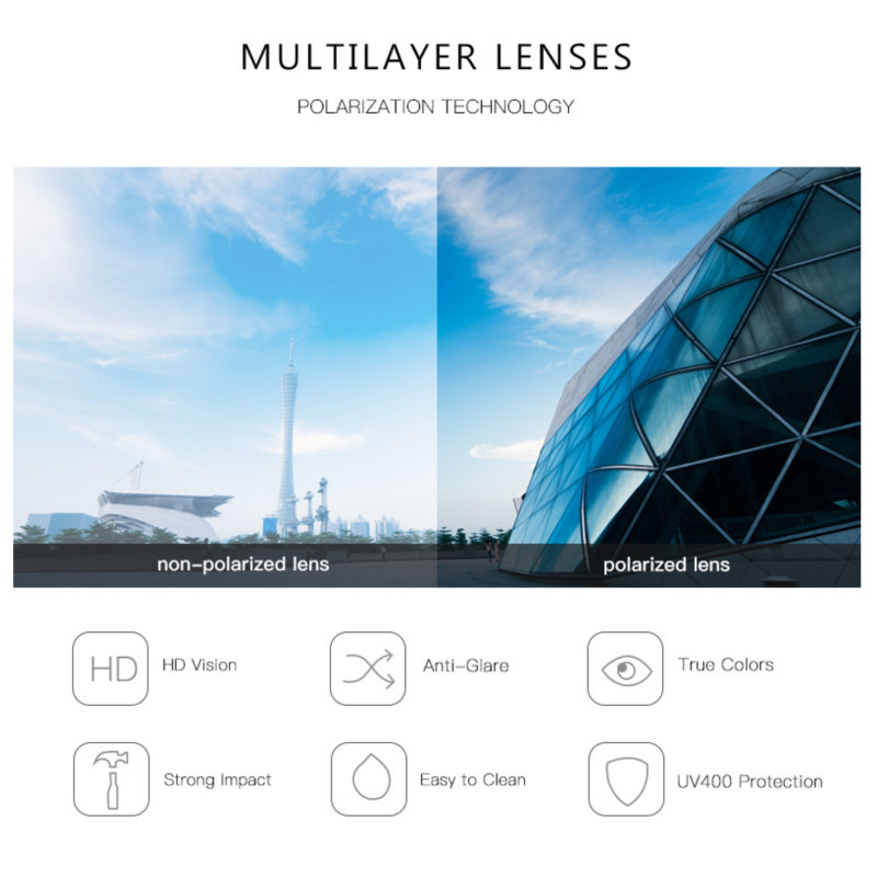 عینک آفتابی مستطیلی مورل مدل 78030C2POLARIZED