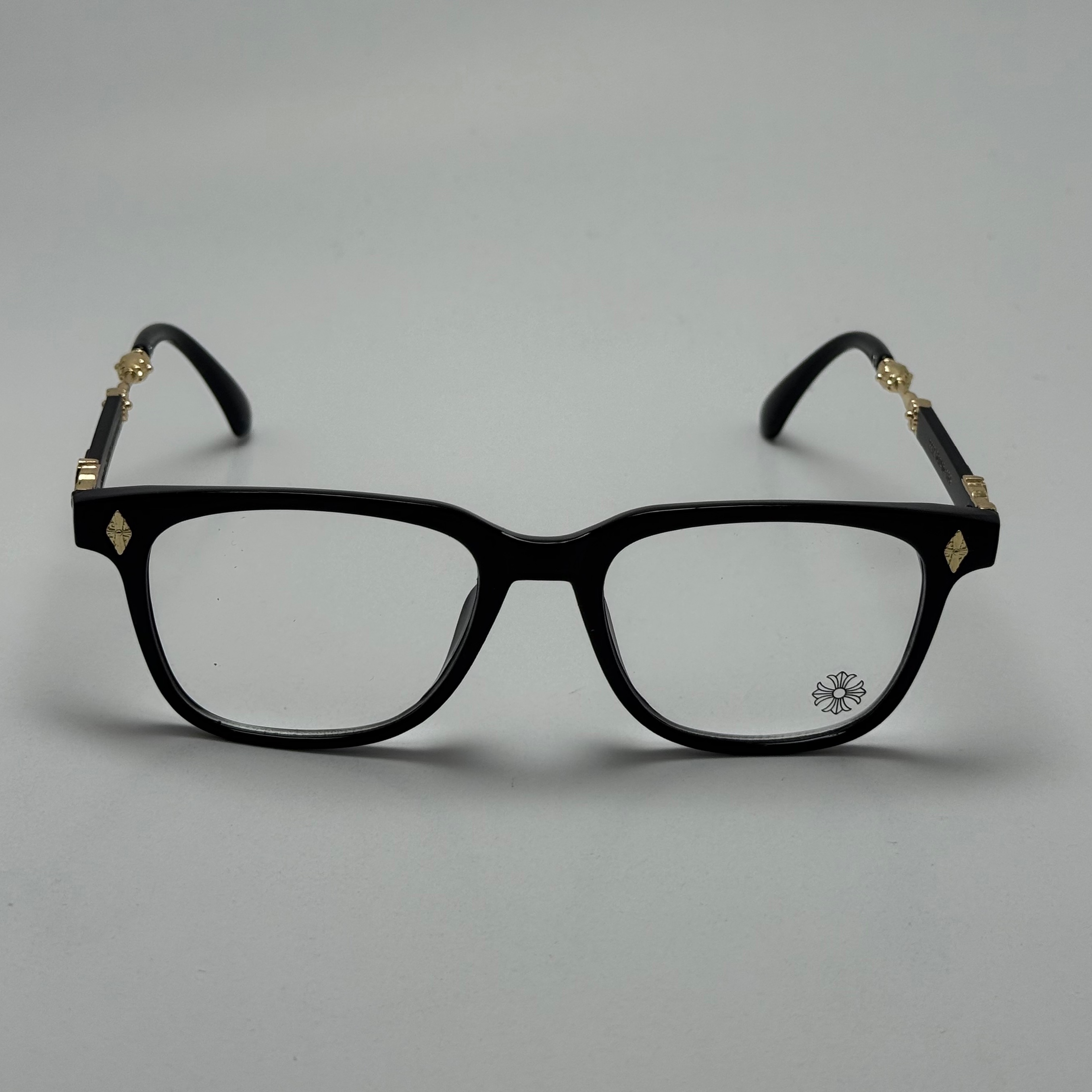 عینک بلوکات کروم هارتز مشکی طلایی Chrome Hearts 2272 - کیفیت مستر