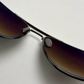 عینک آفتابی خلبانی رندولف شیشه سنگ آنتی رفلکس مشکی فریم نوک مدادی فول پک RANDOLPH AVIATOR RE 58 24K WHITE GOLD