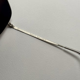 عینک آفتابی خلبانی رندولف شیشه سنگ آنتی رفلکس مشکی نقره ای فول پک RANDOLPH AVIATOR RE 58 24K WHITE GOLD