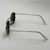 عینک ریبن هگزونال شیشه سنگ مشکی فریم نقره ای به همراه پک کامل ریبن کد Rayban RB 3548