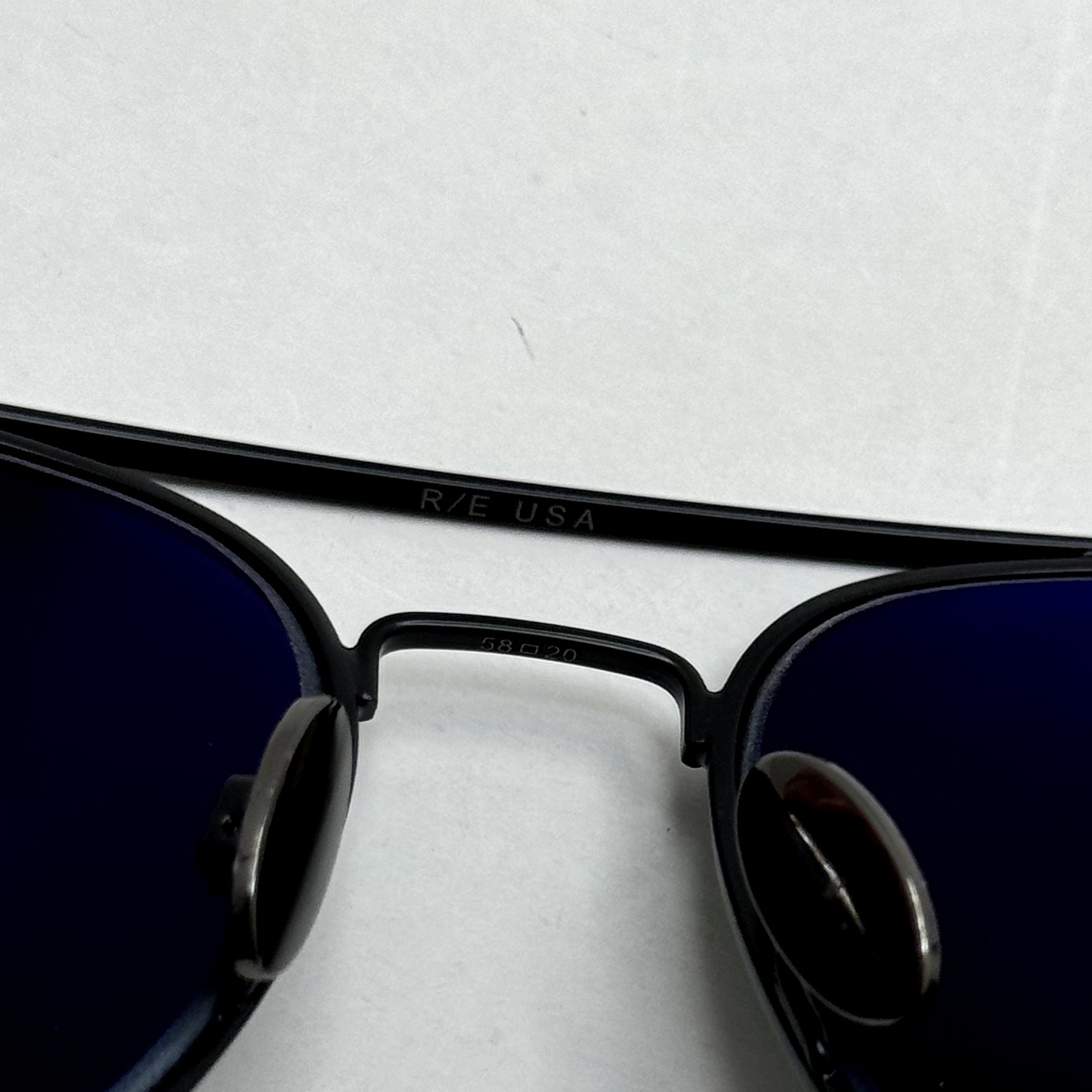 عینک آفتابی خلبانی رندولف شیشه سنگ آنتی رفلکس مشکی فریم مشکی فول پک RANDOLPH AVIATOR RE 58 BLACK