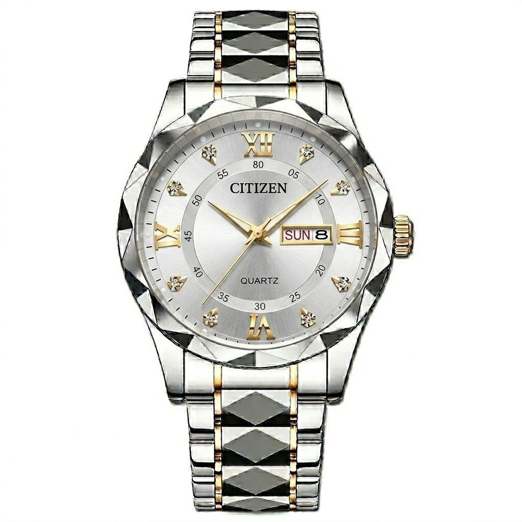 ساعت مچی مردانه سیتیزن citizen بند الماسی