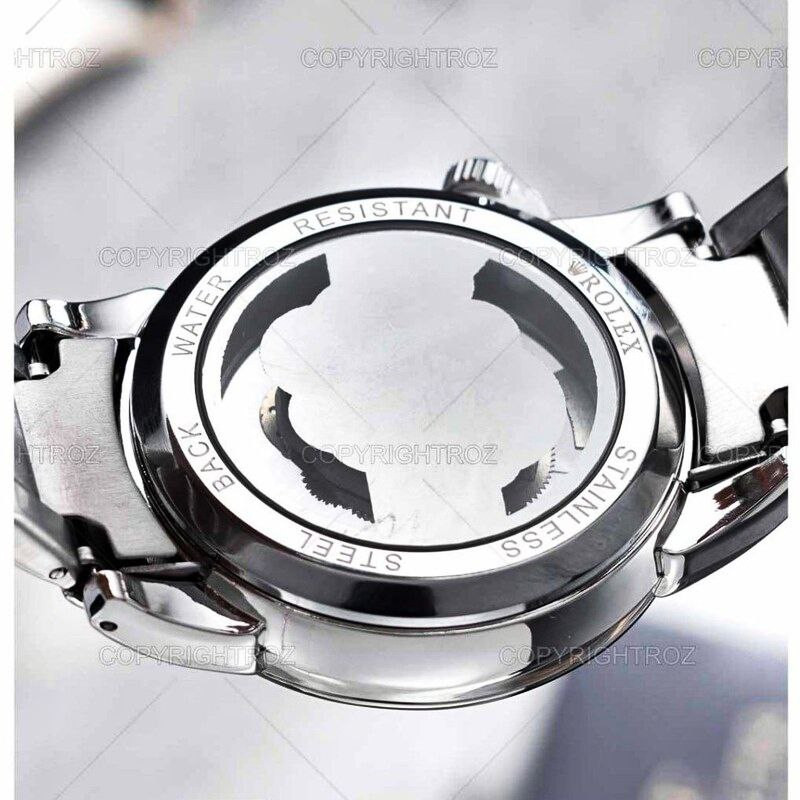 ساعت مچی عقربهای مردانه مدل پشت شیشه ای rlx