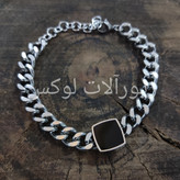 دستبند کارتیر پلاک دار،دستبند زنانه استیل،دستبند کارتیر زنانه،دستبند زنانه استیل