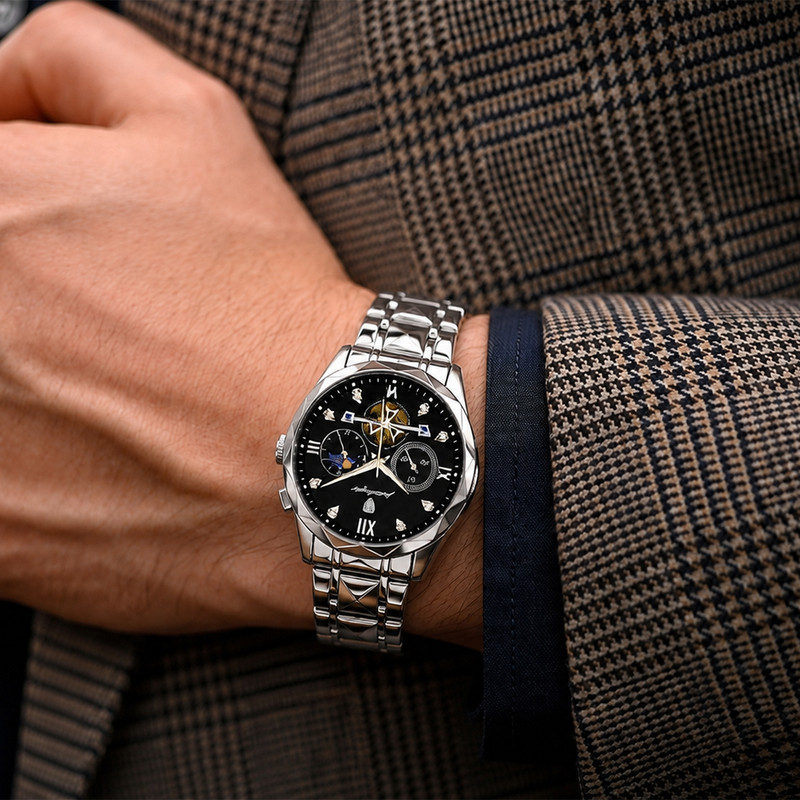 ساعت مچی عقربهای کوارتز مردانه پوداگار مدل Prestige Dial 996