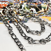 ست گردنبند و دستبند مردانه مدل کارتیر Cartier جنس استیل عیار 316 رنگ کاملا ثابت کد ztk (پس کرایه)