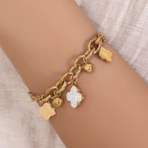 دستبند زنانه دولاین طرح ورساچه Versace،کارتیه Cartier،نگین کاری شده فری سایز freesize رنگ ثابت کد zmp (پس کرایه)
