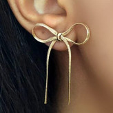 گوشواره زنانه ژوپینگ حلقه ای طرح هفتی سوزنی نگین کاری شده رنگ کاملا ثابت کد sm (پس کرایه)