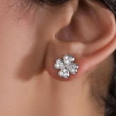 نیم ست گردنبند و گوشواره جواهری نگین کاری مخراج مدل ونکلیف رنگ ثابت کد mp (پس کرایه)