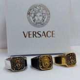 انگشتر مردانه استیل طرح ورساچ versace تنوع رنگ سایز بندی 9 تا 12 رنگ ثابت کد mp