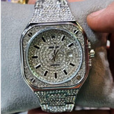 ساعت مچی زنانه رولکس ROLEX فول نگین مخراج کاری تاریخ دار تنوع طرح رنگ ثابت کد vn