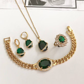 سرویس جواهر زمردی کد L122550