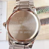 ست ساعت مچی زنانه و مردانه قیمت ست کاسیو استیل تاریخدار موتور ژاپن مارک معروف CASIO نمونه درجه یک ارسال رایگان