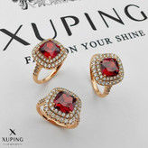 انگشتر سنگ دار آبکاری طلا ژوپینگ رنگ ثابت