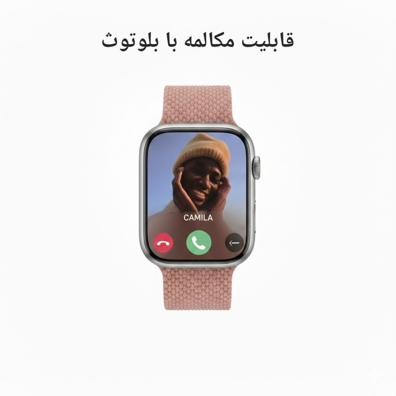 ساعت هوشمند 46 میلی متری ام تی کا مدل Series11 7+1 با بند سیلیکونی
