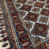 رومیزی یا سفره قلمکار اعلا طرح خشتی