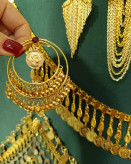 گوشواره ملکه آرتادین/عروسی/طرح طلا/لاکچری/دستساز