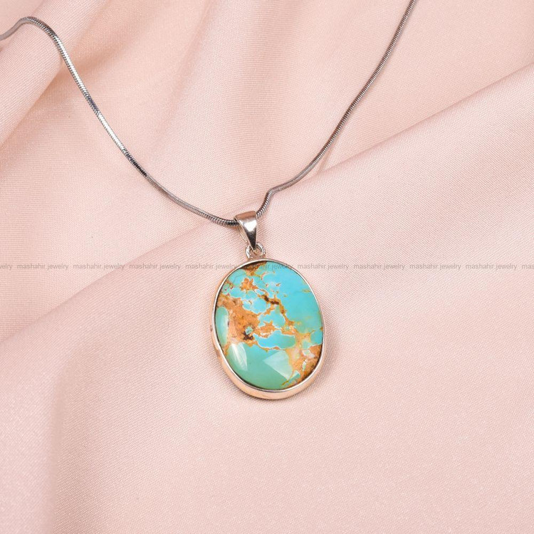 گردنبند فیروزه کد 8005