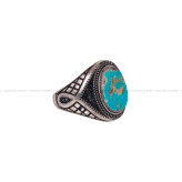 انگشتر فیروزه شجری مردانه کد 2843