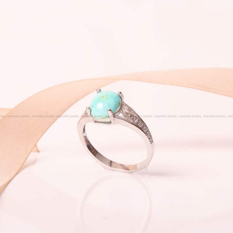 انگشتر فیروزه شجری زنانه کد 9326