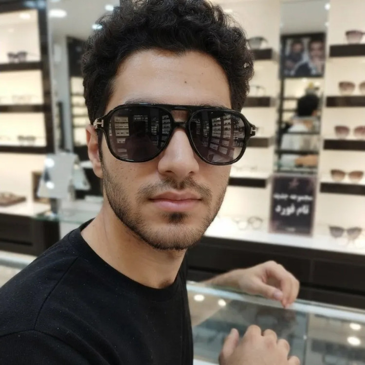 عینک آفتابی تام فورد مدل خلبانی با فریم استات و لنز UV400 یونیسکس