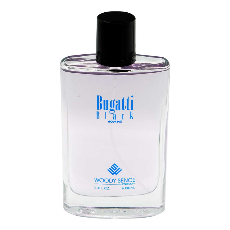 ادو پرفیوم مردانه وودی سنس مدل Bugatti Black حجم 100 میلی لیتر