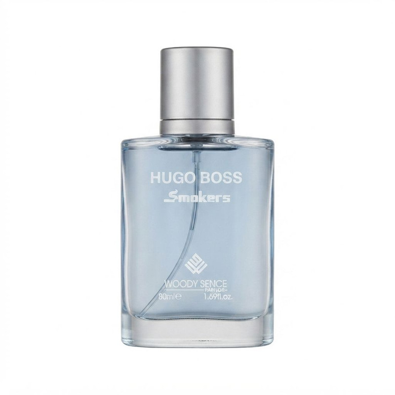 عطر جیبی مردانه وودی سنس مدل Hugo Boss Smokers با رایحه خنک و گیاهی حجم 30 میلی‌لیتر
