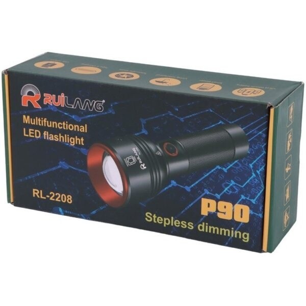 چراغ قوه شارژی دستی رویلانگ مدل RUILANG RL-2208 پلیسی زوم دار (تضمین سلامت و اصالت کالا) ( گناوه مارکت )