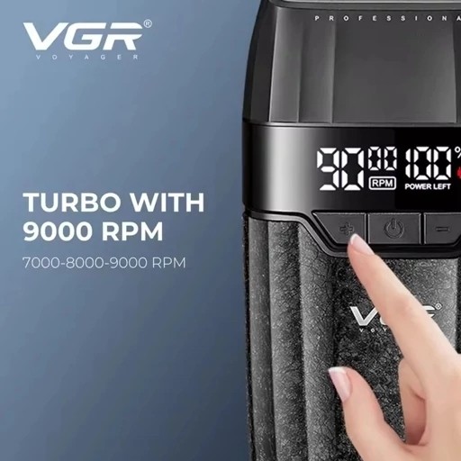 ماشین اصلاح سه کاره حجم زن و خط زن و شیور شارژی سر صورت بدن ریش تراش وی جی آر صفر زن V-640 s3 ورژن جدید ( گناوه مارکت )