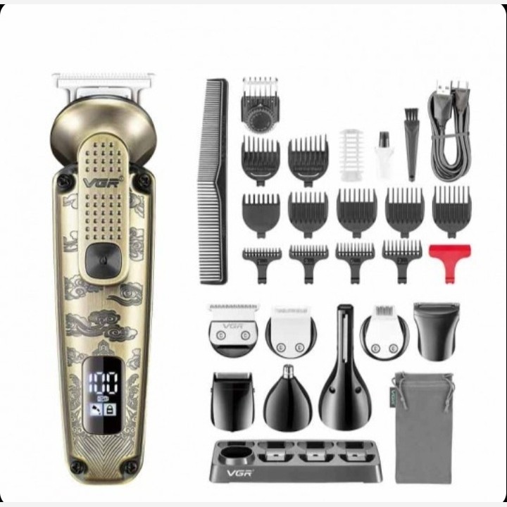 ماشین اصلاح و خط زن شارژی چند کاره VGR V-103