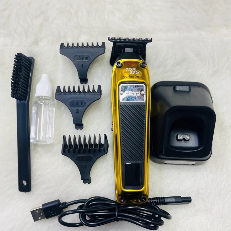 ماشین اصلاح صفر زن خط زن حرفه ای سالنی موتور براشلس دی اس پی DSP 91408..