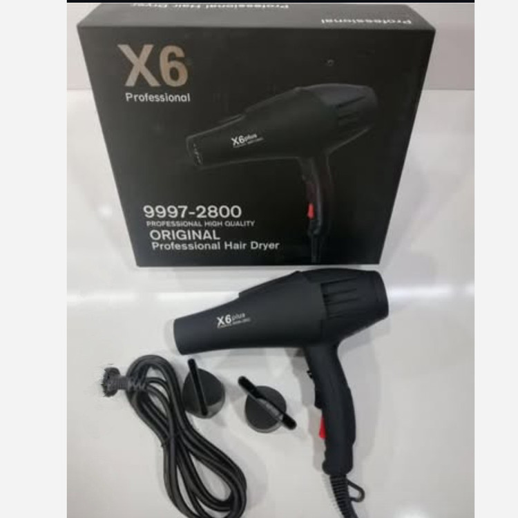 سشوار سالنی موتور سنگین 2800 وات مدل X6 Plus