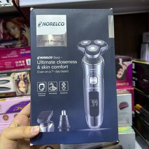 ماشین اصلاح سه کاره نورلکو مدل NORELCO S9865 PRESTIGE اورجینال بهترین کیفیت