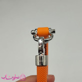 دستبند امگا رابر نارنجی مردانه سایز لارج کیفیت مستر با دوخت مشکی (طراحی جدید) کد 1350