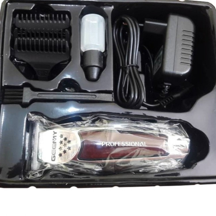 ماشین اصلاح حرفه ای موی سر و صورت جیمی GM855 (پک 5 عددی) و ریش تراش خط زن شارژی ( گناوه مارکت )