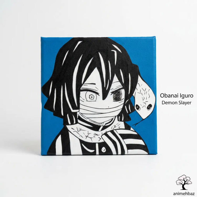 تابلو نقاشی بوم اوبانای ایگورو | انیمه شیطان کش (Demon Slayer)