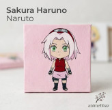 تابلو نقاشی بوم ساکورا هارونو (Sakura) | انیمه ناروتو (Naruto)