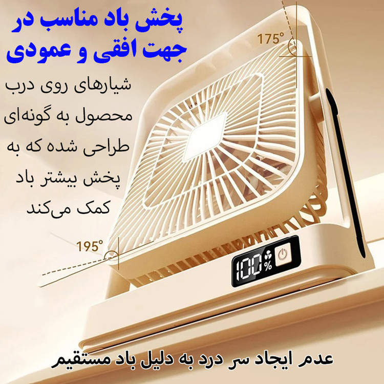 پنکه رومیزی مدل 360 درجه کد M09