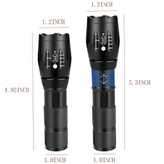 چراغ قوه فرابنفش (UV) اورجینال زوم دار و دوحالته شارژی اصلی