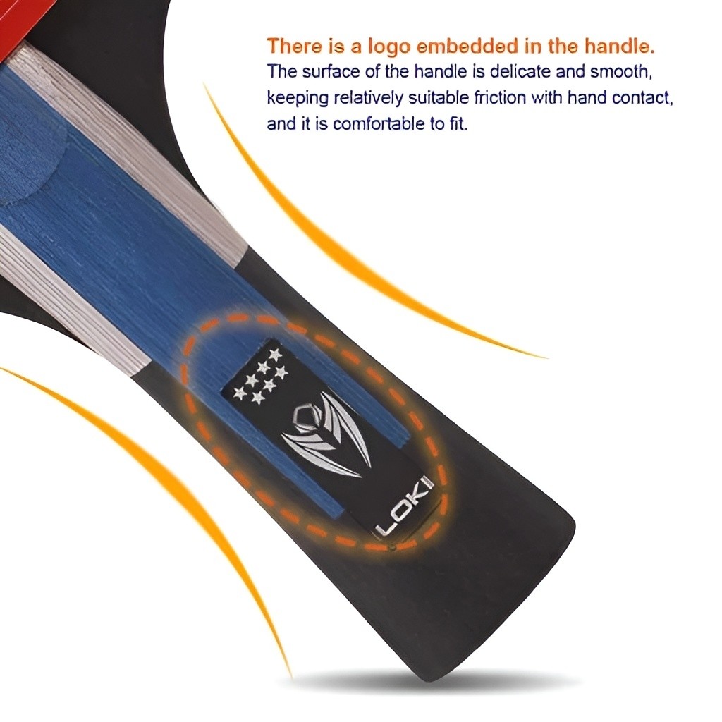 راکت پینگ پنگ لوکی اورجینال 4 تا 6 ستاره تکی کاور دار (ارسال رایگان و خرید قسطی)
