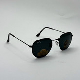 عینک ریبن هگزونال شیشه سنگ تمام مشکی به همراه پک کامل ریبن کد Rayban RB 3548 (ارسال رایگان)