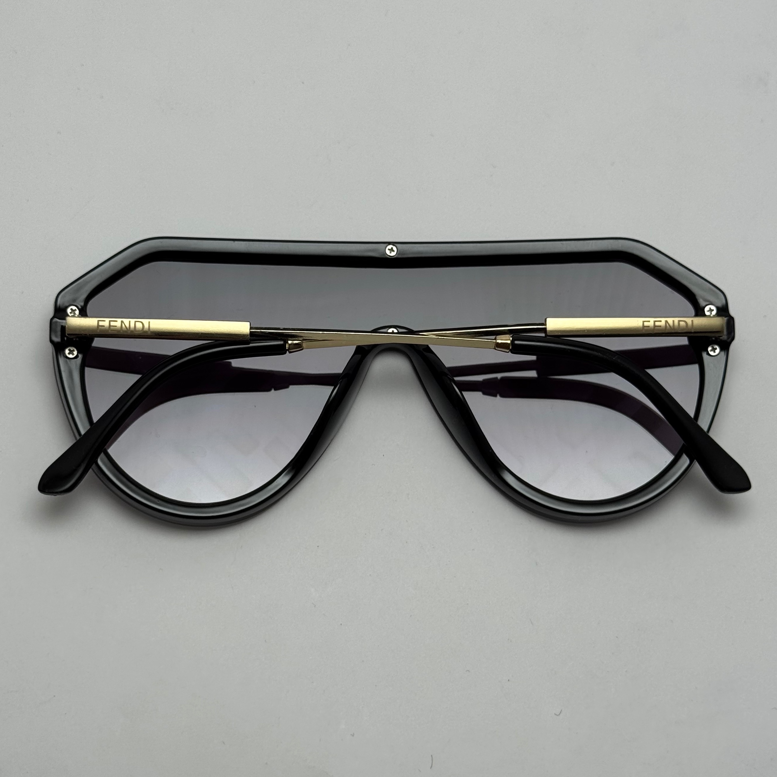 عینک آفتابی فریم لس فندی FENDI مشکی کد 3 (ارسال رایگان)