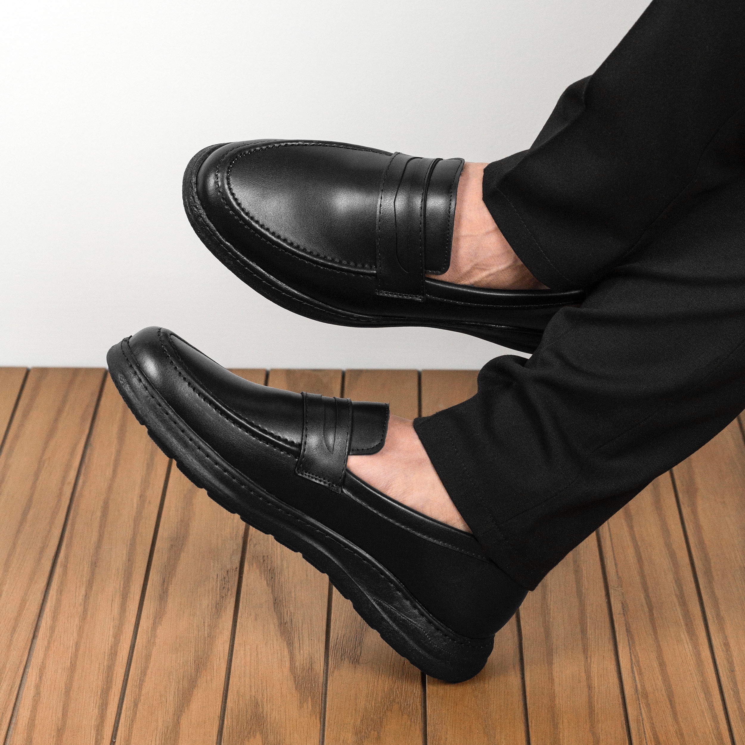 کالج مردانه مدل لوفر رنگ مشکی