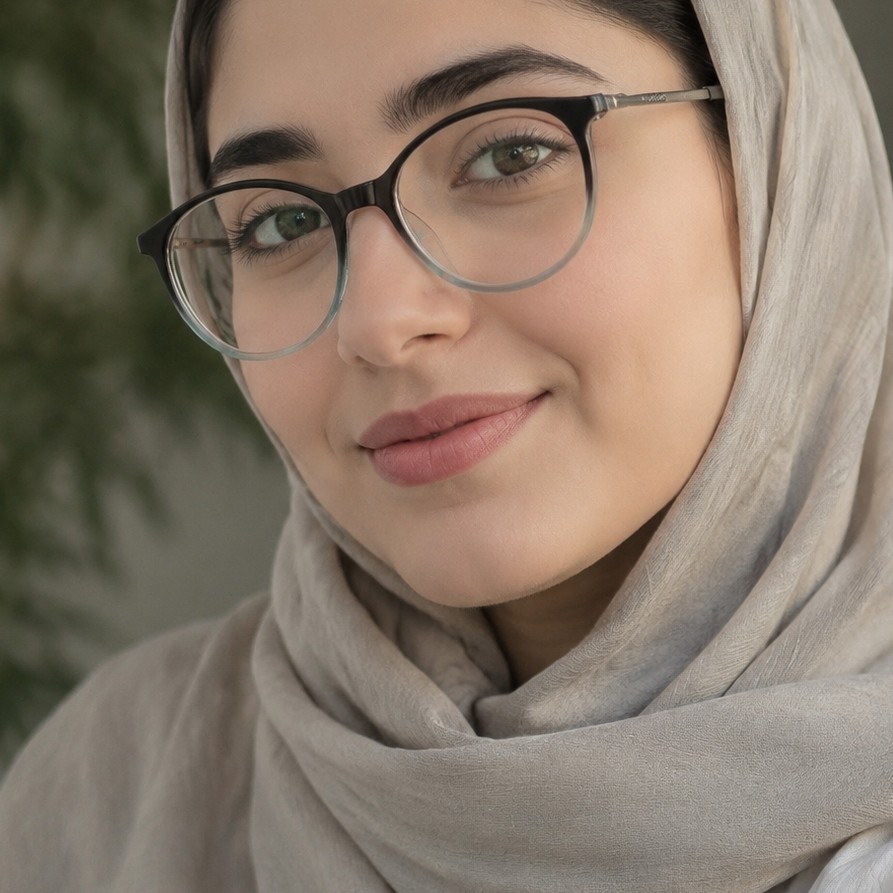 عینک طبی ابی مشکی گرد